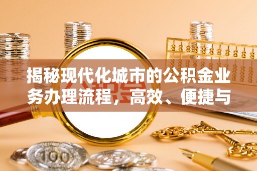 长岛揭秘现代化城市的公积金业务办理流程，高效、便捷与未来趋势